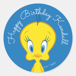 Sticker Rond TWEETY™ Petit oiseau innocent