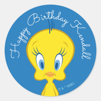 Sticker Rond TWEETY™ | Petit oiseau innocent