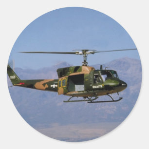 Sticker Rond Twin Huey UH-1N
