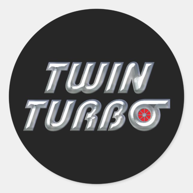 Sticker Rond Twin Turbo (Devant)