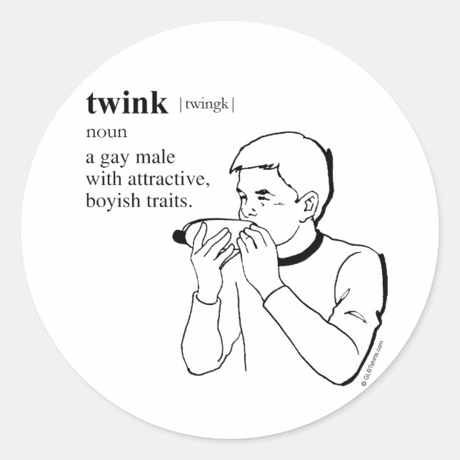 STICKER ROND TWINK (Devant)