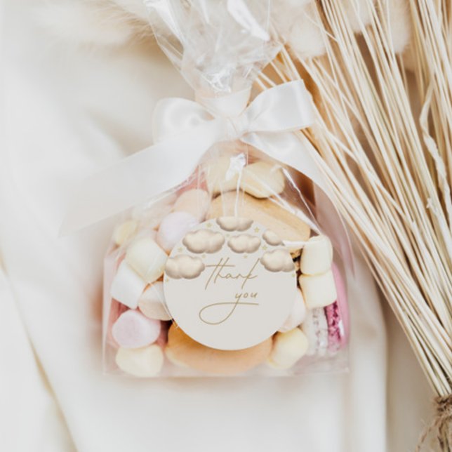 Sticker Rond Twinkle Little Star Ivory Merci (Créateur téléchargé)