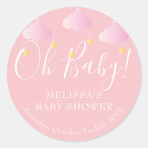 Sticker Rond Twinkle scintille petite étoile Oh Baby baby showe