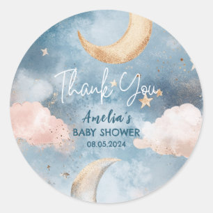 Sticker Rond Twinkle scintiller petite étoile Baby shower migno