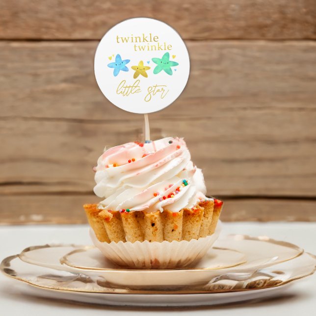 Sticker Rond Twinkle Twinkle Little Star Baby shower Enveloppe (Créateur téléchargé)