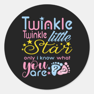 Sticker Rond Twinkle Twinkle Little Star Seulement Je Connais G