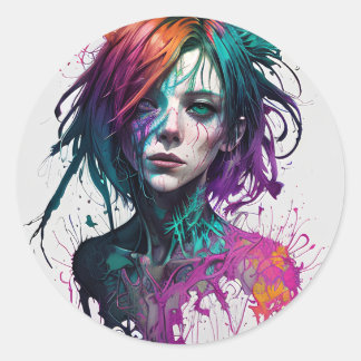 Sticker Rond Two Sides