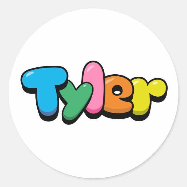 Sticker Rond Tyler (Devant)