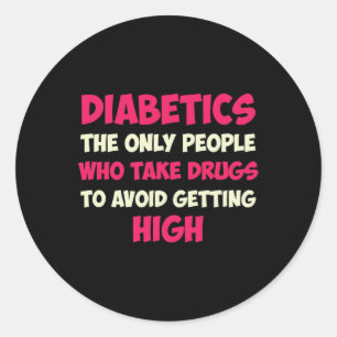Sticker Rond Type 1 Diabète Mère Mère T1d Sensibilisation au di