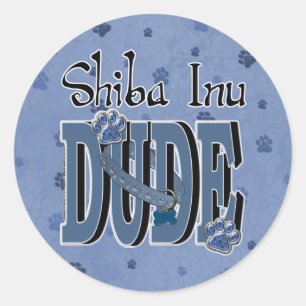 Sticker Rond TYPE de Shiba Inu