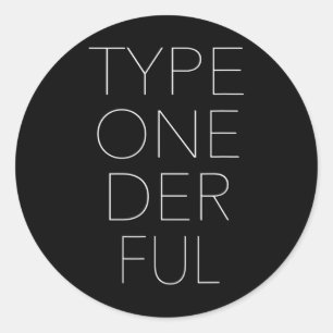 Sticker Rond Type Un Der Plein Diabète Sensibilisation 1