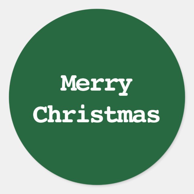Sticker Rond Typographie Joyeux Noël (Devant)