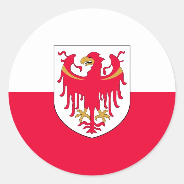 Sticker Rond Tyrol du Sud, Italie (Devant)