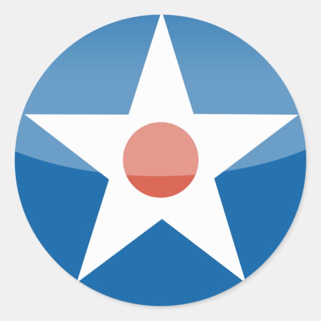 Sticker Rond U.S.A. Retro (Devant)