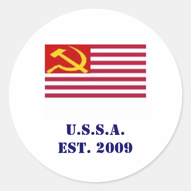 Sticker Rond U.S.S.A.est. 2009 (Devant)