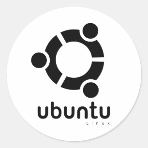 Sticker Rond Ubuntu Linux Open Source