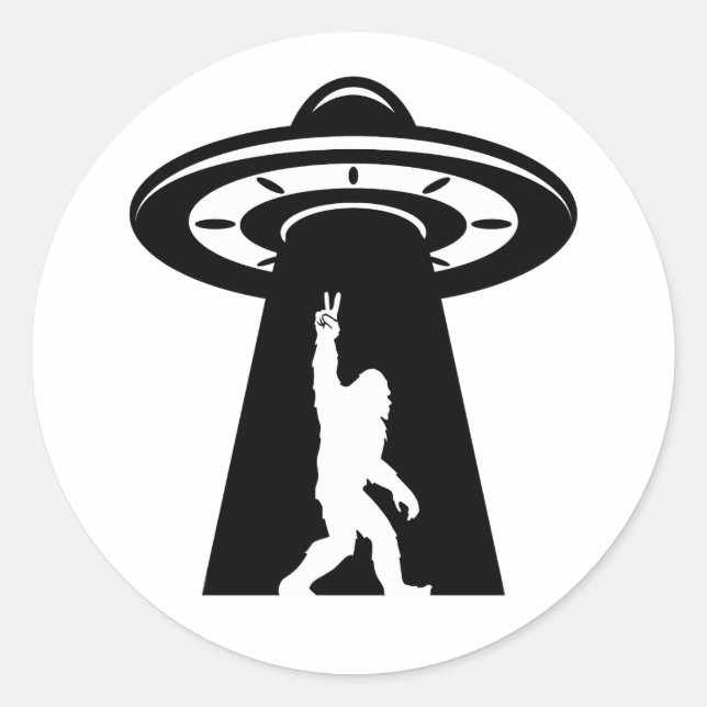 Sticker Rond UfO Bigfoot (Devant)