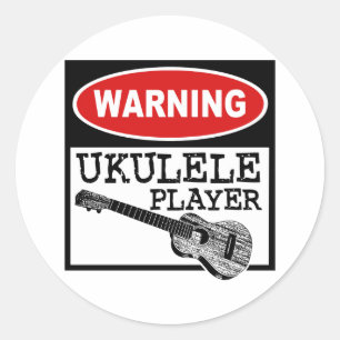 Sticker Rond Ukulele