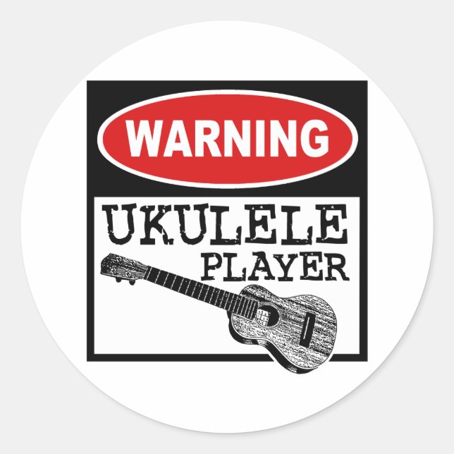 Sticker Rond Ukulele (Devant)