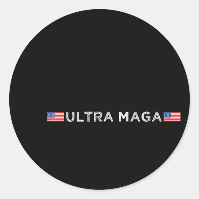 Sticker Rond Ultra Maga Fière Ultra Maga 79 (Devant)