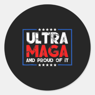 Sticker Rond Ultra Maga Fière Ultra Maga 9