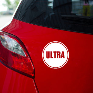 Sticker Rond Ultra Marathon, Coureur de Fond, Course,