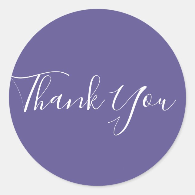 Sticker Rond Ultra Violet Violet Pourpre 2018 Couleur Chic Glam (Devant)