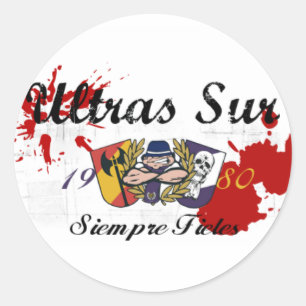 Sticker Rond ULTRASSUR ultras sur Real Madrid