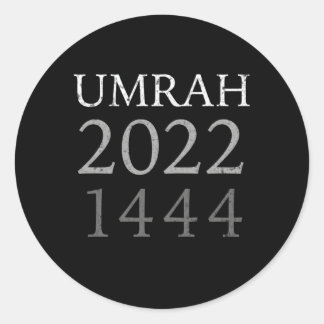 Sticker Rond Umrah 2022 Pour Et Famille 1444H