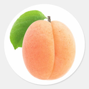 Sticker Rond Un abricot