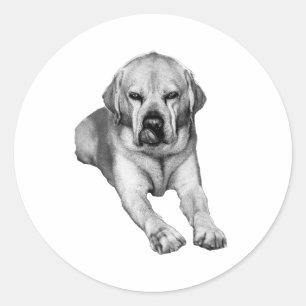 Sticker Rond Un ami à l'encre