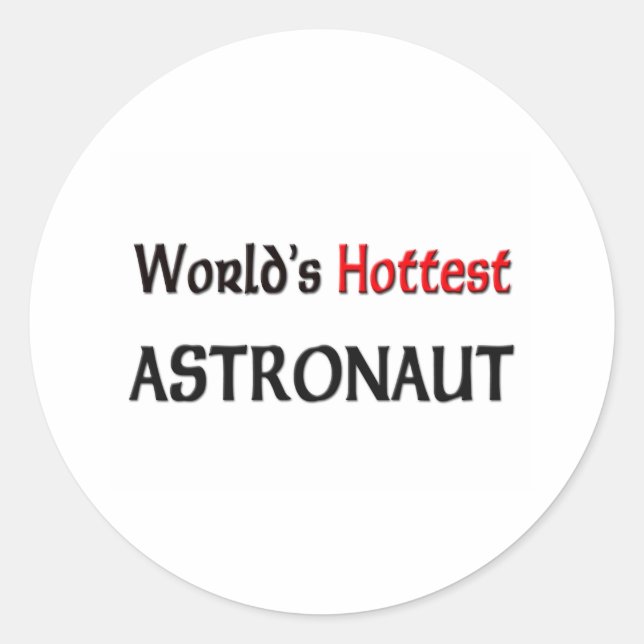 Sticker Rond Un astronaute des mondes les plus chauds (Devant)