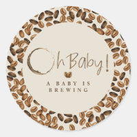 Un bébé brasse Oh Baby Baby shower de fèves de caf