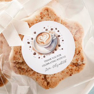 Sticker Rond Un bébé neutre par sexe brasse du Baby shower de c