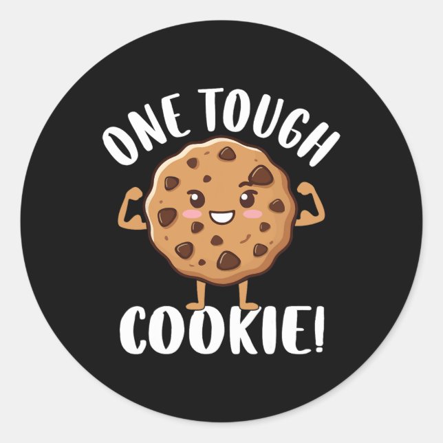 Sticker Rond Un biscuit dur (Devant)