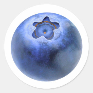 Sticker Rond Un bleuet