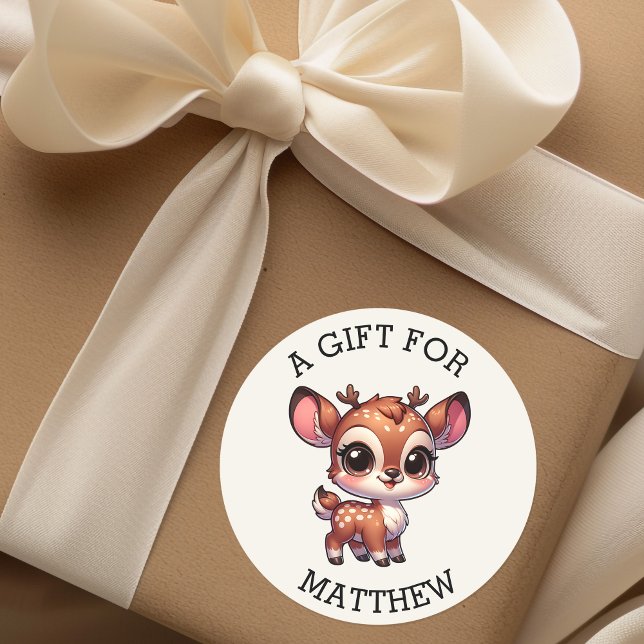 Sticker Rond Un Cadeau Personnalisé Pour Noël (Créateur téléchargé)