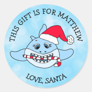 Sticker Rond Un Cadeau Pour Les Balises Cadeaux Personnalisées