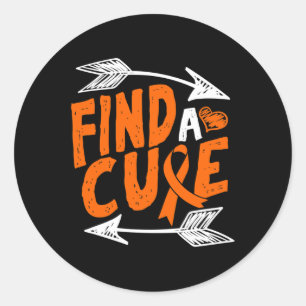 Sticker Rond Un Cardiaque Cure Leucémie Cancer Sensibilisation