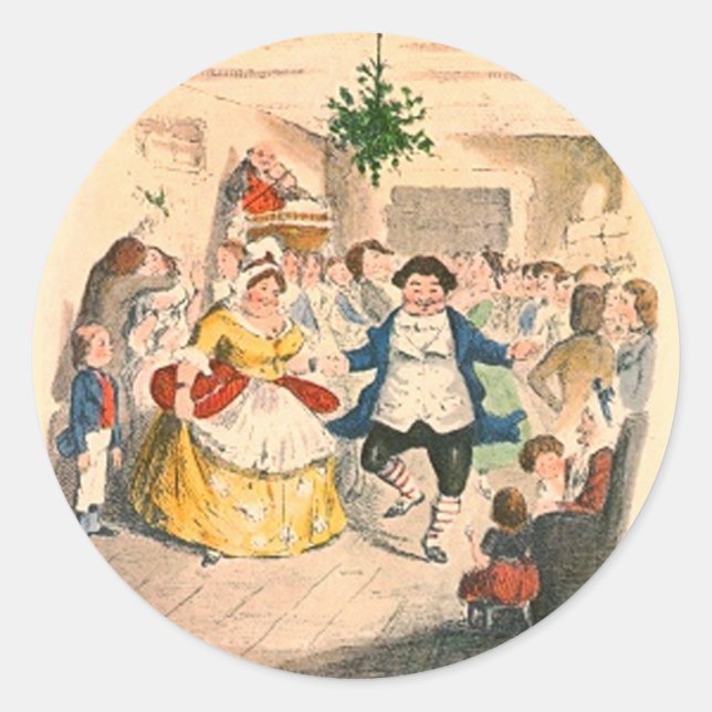 Sticker Rond Un Carol de Noël (Devant)