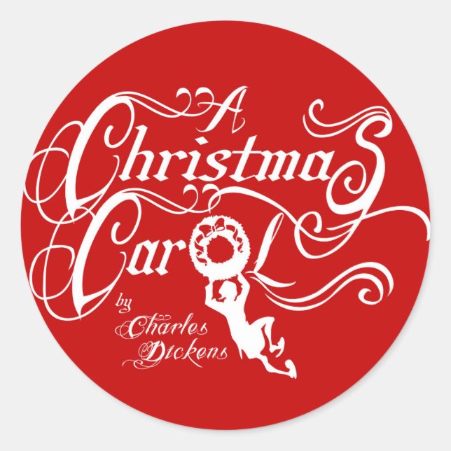 Sticker Rond Un Carol de Noël (Devant)