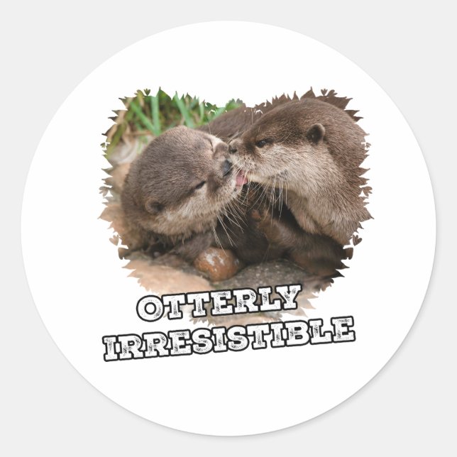 Sticker Rond Un charme absolument irrésistible (Devant)