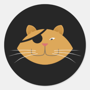 Sticker Rond Un chat aux yeux