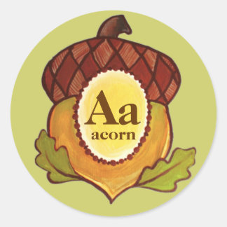 Sticker Rond Un chêne puissant en pleine progression