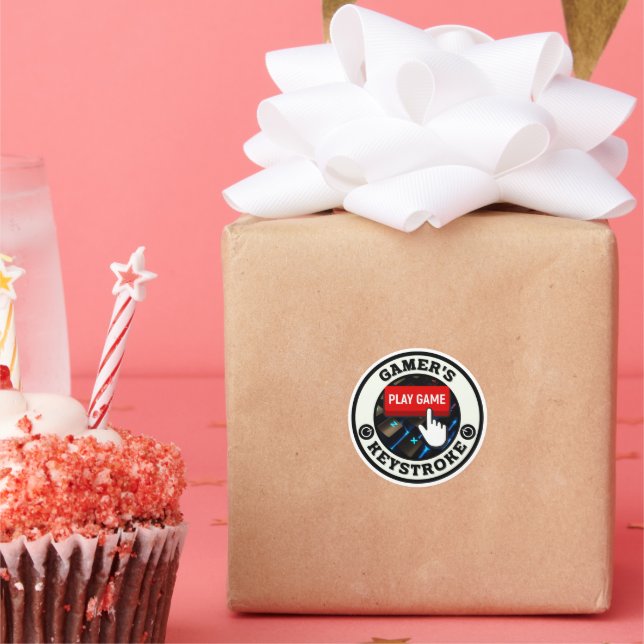 Sticker Rond Un coup de coeur unique pour un joueur (Fête)