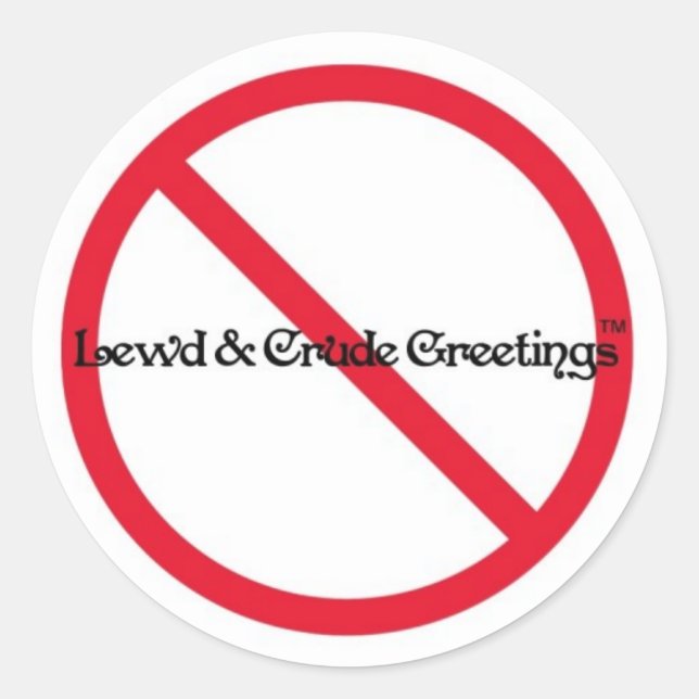 Sticker Rond Un de nos logos originaux (Devant)