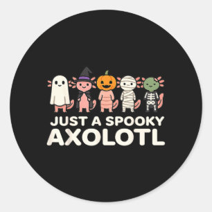 Sticker Rond Un design de dessin animé de costume d'Halloween d