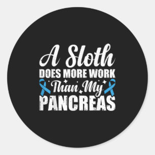 Sticker Rond Un Fente Fonctionne Plus Que Mes Pancréas _4