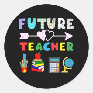 Sticker Rond Un futur enseignant