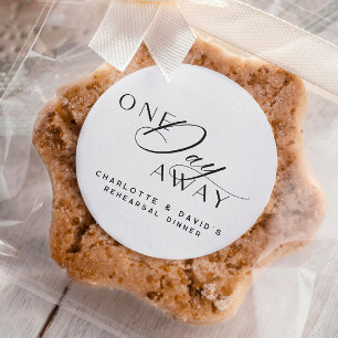 Sticker Rond Un Jour De Répétition Dîner Élégant Moderne